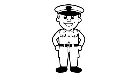 police man cartoon|policeman cartoon black and white.